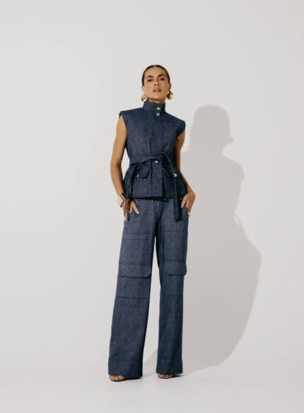 TRENCH BLOUSE TESSA INDIGO