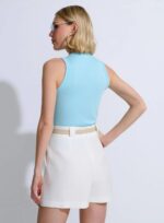 SHORT SAIA VISCO TWILL OFF WHITE - Imagem 2
