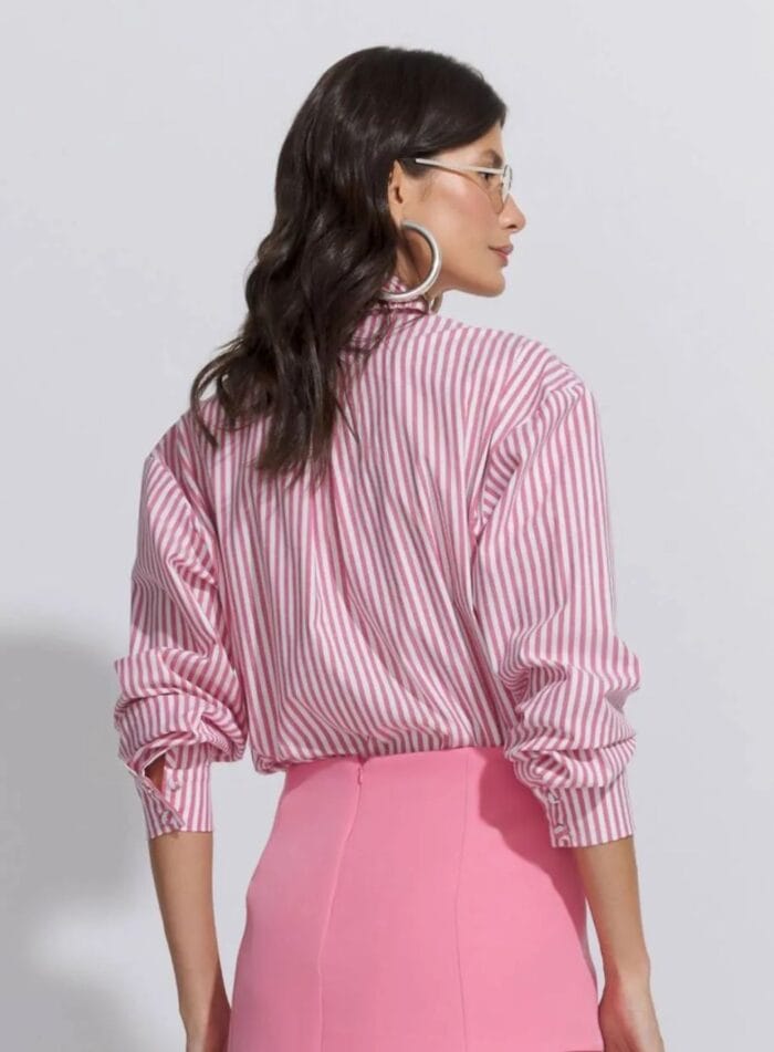 CAMISA TRICOLINE STRIPE VERMELHO - Imagem 2