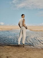 CALCA SLOUCHY FENDA LATERAL OFF WHITE
