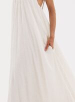 VESTIDO LINHO SANDRA BEGE ITALIAN - Imagem 3