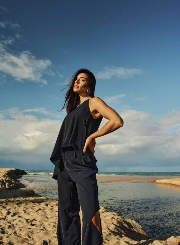 BLUSA CREPE OMBRO SO JABOUT MARINHO - Imagem 1