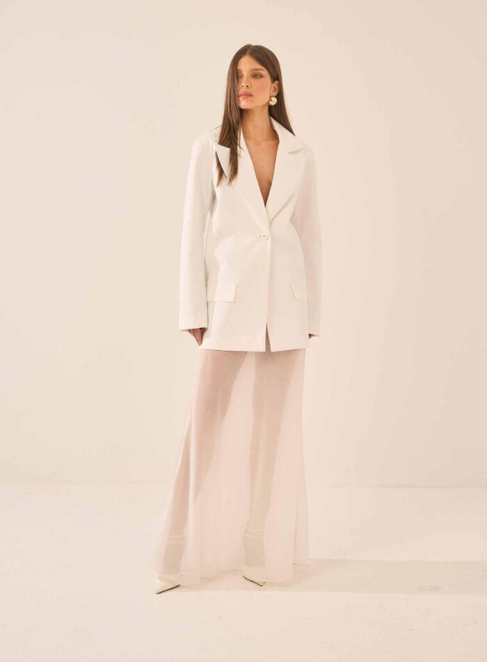 SAIA TRANSPARENCIA COM SOBREPOSICAO OFF WHITE - Imagem 1