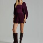 SHORT MARCELA ARM.3 ROXO PROFUNDO