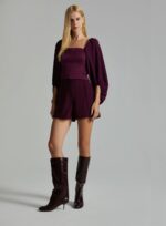 SHORT MARCELA ARM.3 ROXO PROFUNDO