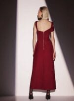 VESTIDO MIDI GARDINE LUX BORDO HARLOW - Imagem 3