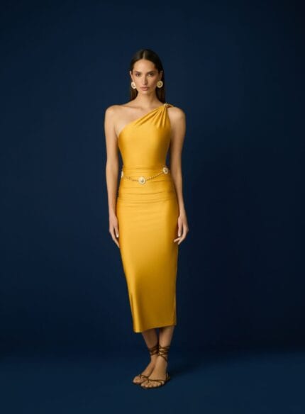 SAIA MIDI NICKI GOLDEN YELLOW