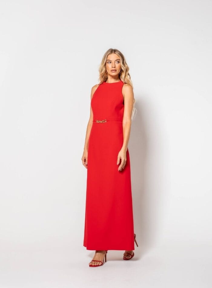 VESTIDO MIDI DAFNE VERMELHO - Imagem 1