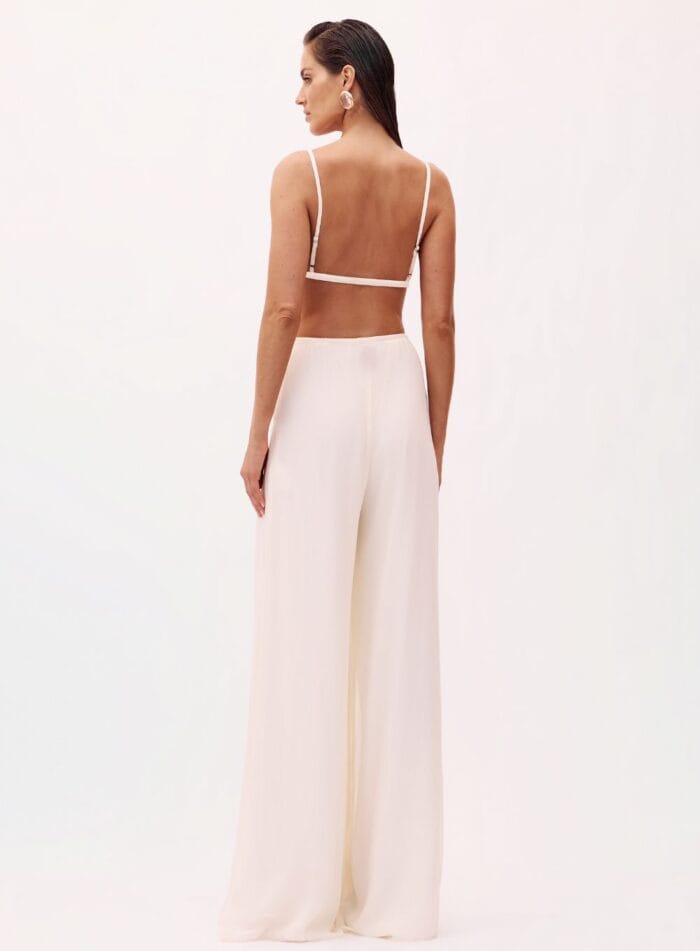 CONJUNTO CALCAS/KIMONO/TOP YASMIN BEGE LEBLANC - Imagem 6