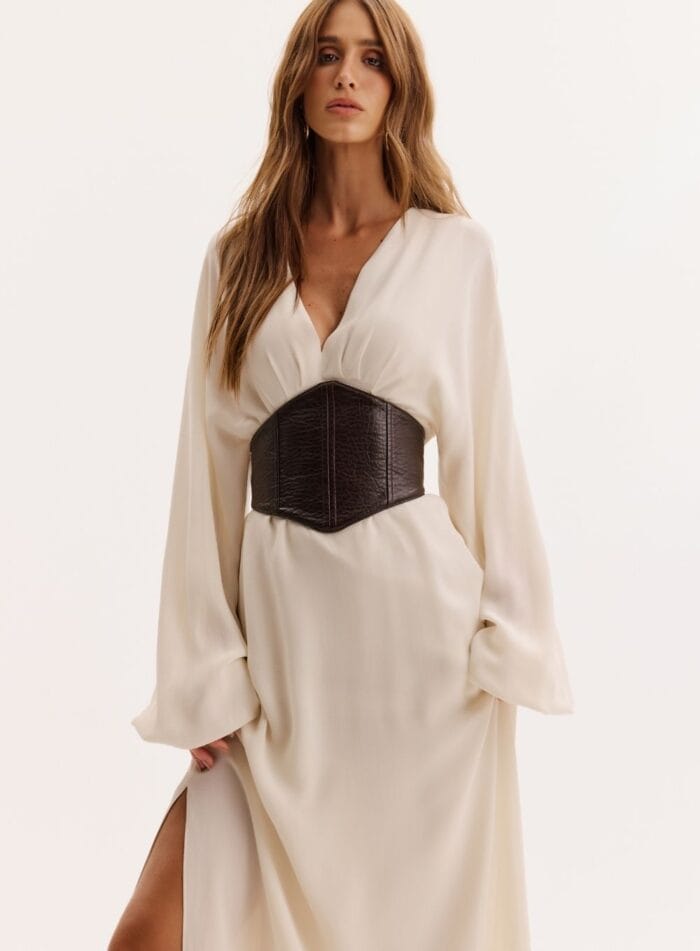 VESTIDO BRUNA BEGE ITALIAN - Imagem 2