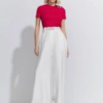 CALCA WIDE LEG CINTO ALFAIATARIA COLORS OFF WHITE