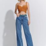 CALCA WIDE LEG JEANS LR