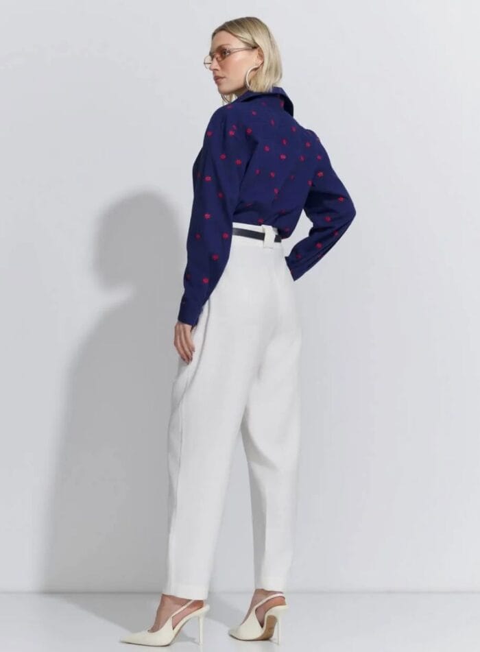 CALCA CENOURA ALFAIATARIA COLORS OFF WHITE - Imagem 2