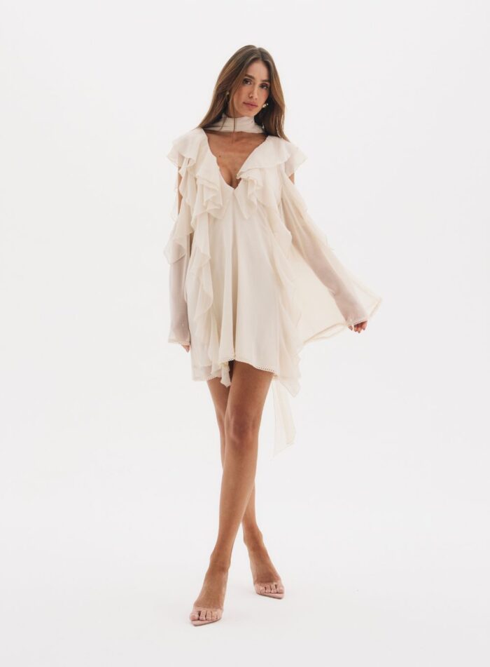 VESTIDO AOX BEGE ITALIAN - Imagem 3