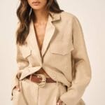 CINTO COURO KOHDE FIVELA PONTEIRA MARRON