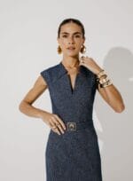 VESTIDO MIDI TESSA INDIGO - Imagem 2