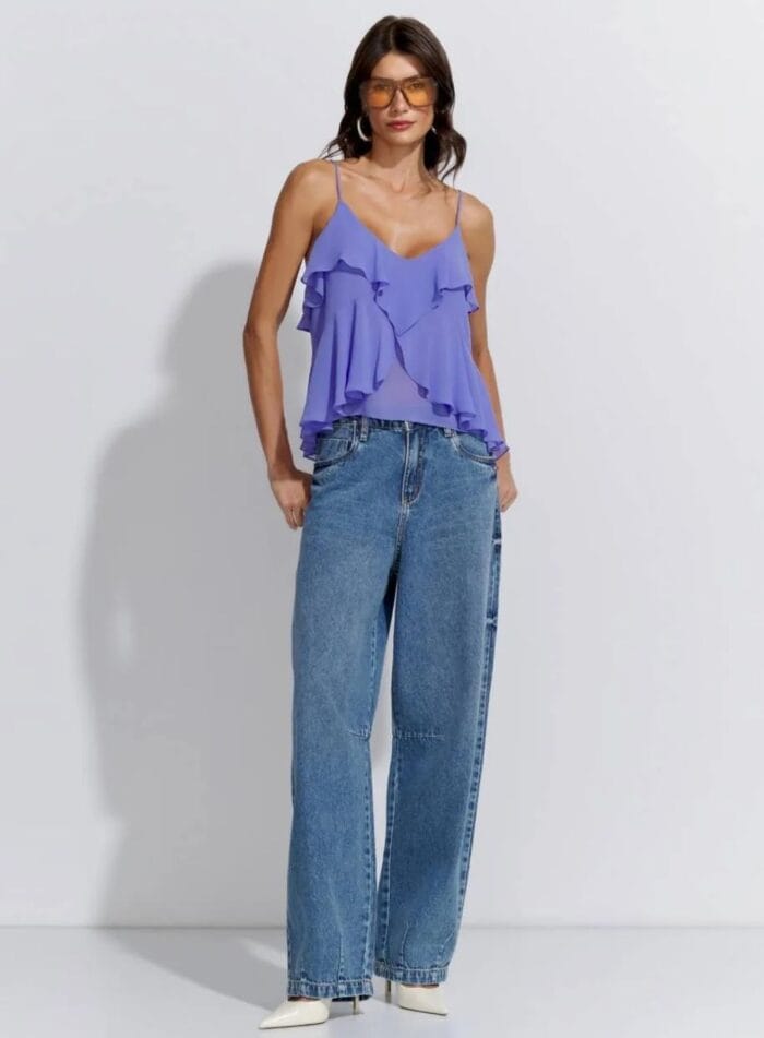 CALCA BARREL OVER JEANS - Imagem 1