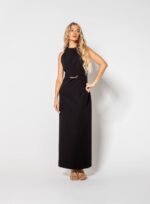 VESTIDO MIDI DAFNE PRETO