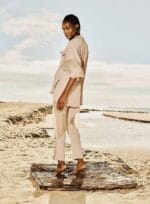 CALCA CREPE COM TRANSPARENCIA BEGE - Imagem 3