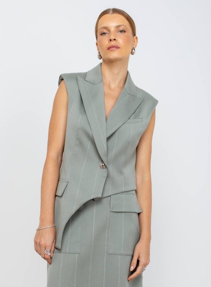 BLAZER SEM MANGA JENNY OLIVA - Imagem 1