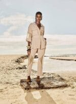 CALCA CREPE COM TRANSPARENCIA BEGE - Imagem 2