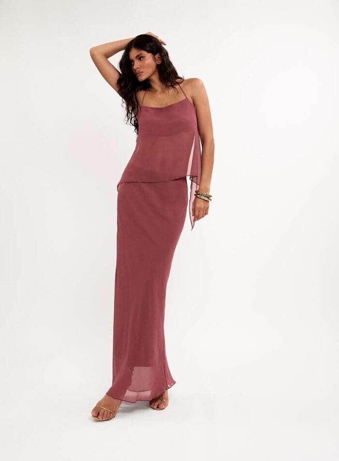 CONJUNTO BLUSA/SAIA ELLA ROSA VALSA - Imagem 1