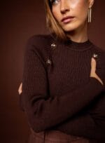 BLUSA CLEO MANGA LONGA CHOCO - Imagem 2