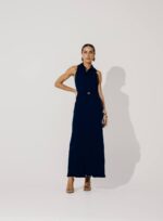 VESTIDO GOLA MAVIE ÍNDIGO