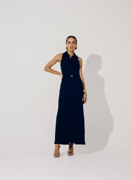 VESTIDO GOLA MAVIE ÍNDIGO