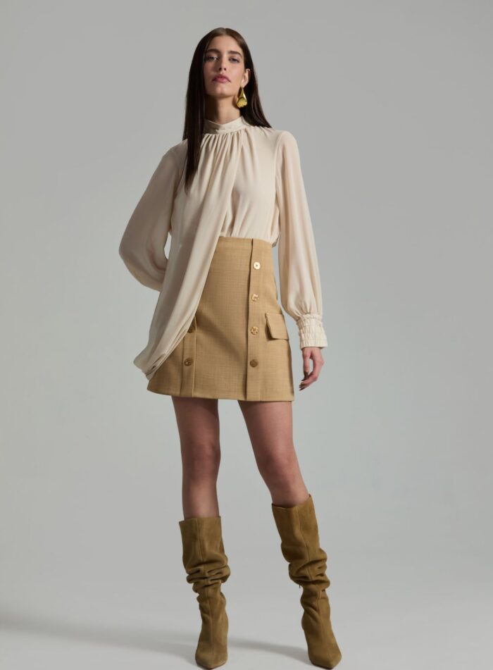 BLUSA CRIS ARM.3 CREME - Imagem 2