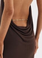 VESTIDO LIGIA MARROM BEATEN BROWN - Imagem 3