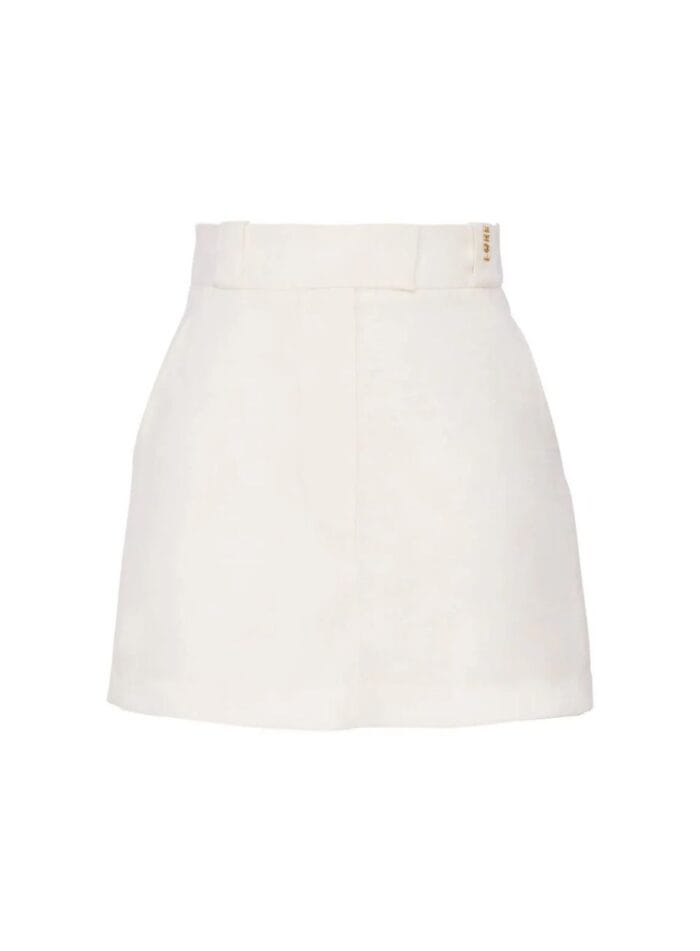 SHORT SAIA VISCO TWILL OFF WHITE - Imagem 3