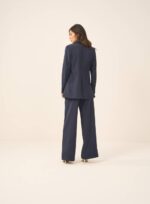 BLAZER MAXI CREPE AZUL NOITE - Imagem 3