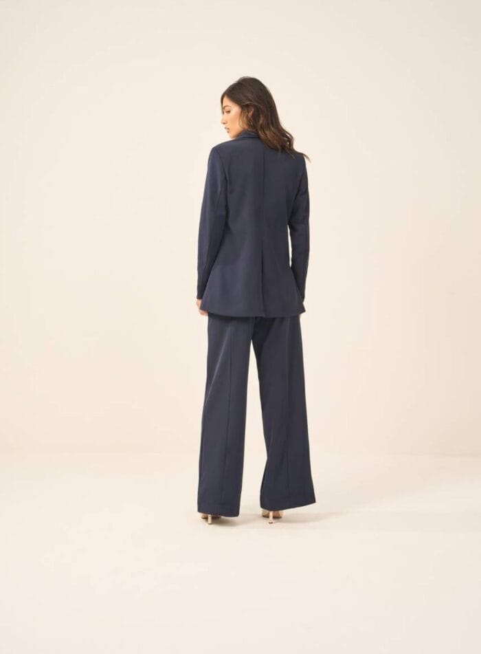 BLAZER MAXI CREPE AZUL NOITE - Imagem 3