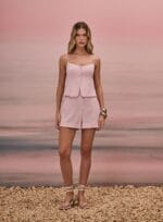 SHORT COM BARRA ITALIANA ROSA