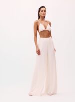 CONJUNTO CALCAS/KIMONO/TOP YASMIN BEGE LEBLANC - Imagem 5