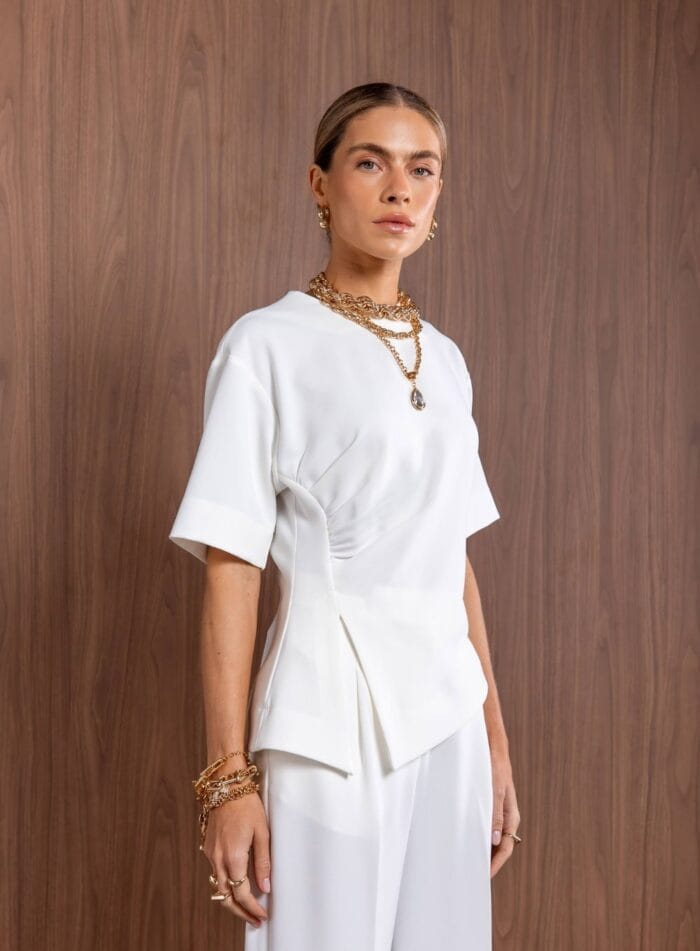 BLUSA KEY OFF WHITE - Imagem 1