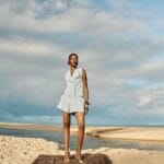 SHORT SARJA AZUL SKY