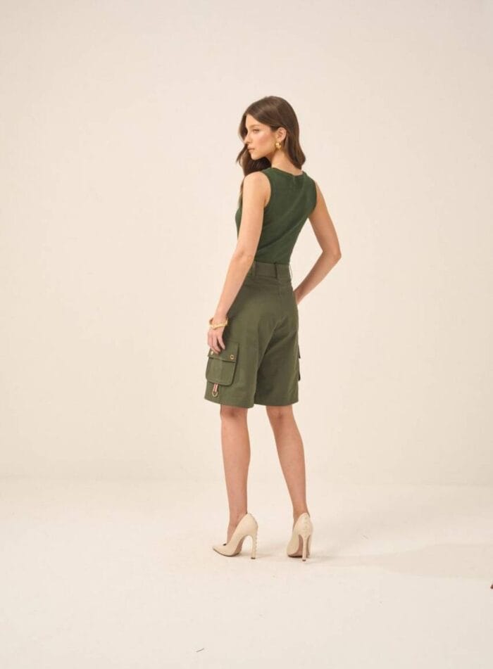 CAMISETA RIBANA KOHDE VERDE MILITAR - Imagem 3