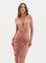 VESTIDO MARIANA MARROM BOTANIC - Imagem 2