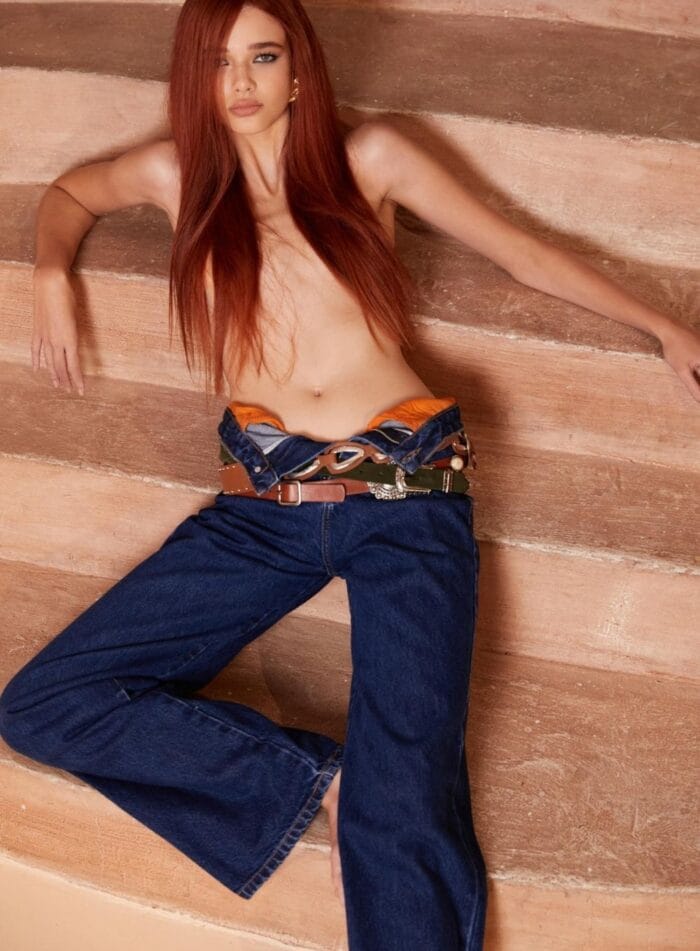 CALCA JEANS BIA ARMORIAL AZUL DENIM - Imagem 2