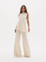 CONJUNTO BLUSA/CALCA ZAYA BEGE ITALIAN