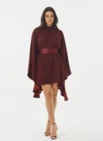 VESTIDO PATRICIA  ARMORIAL BORDEAUX