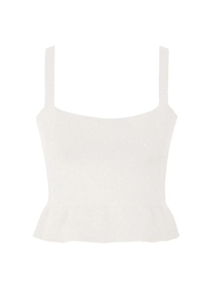 BLUSA BABADO TRICOT OFF WHITE - Imagem 3