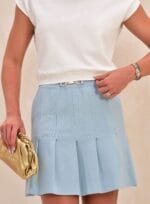 BLUSA TRICOT MARTHA GOLA SKY BLUE - Imagem 4