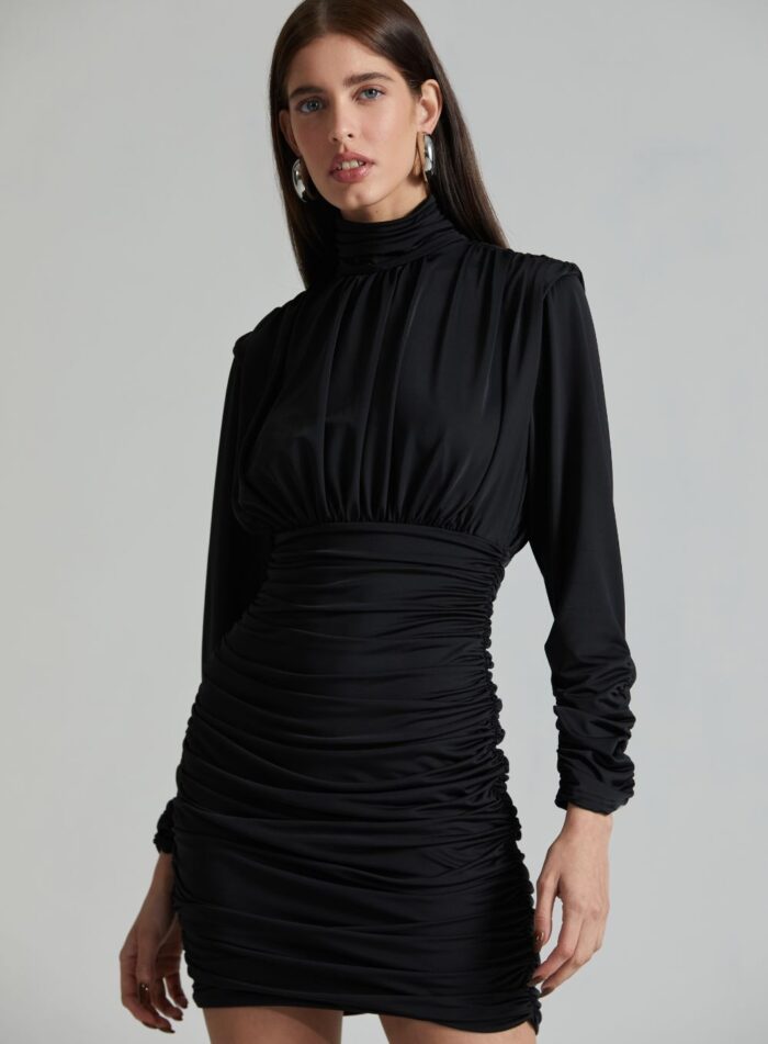 VESTIDO GEOVANA ARM.3 PRETO - Imagem 4
