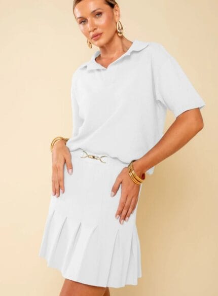 BLUSA TRICOT MARTHA GOLA OFF WHITE