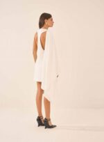 VESTIDO CURTO OMBRO SOBREPOSIÇÃO OFF WHITE - Imagem 2