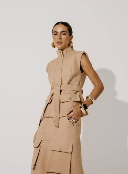 TRENCH BLOUSE TESSA HONEY