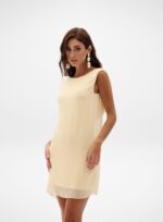 VESTIDO CAMILLE BEGE WOOL